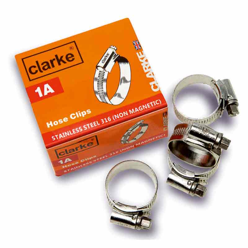 SS hose clip 9.5-12mm 000 Clarke