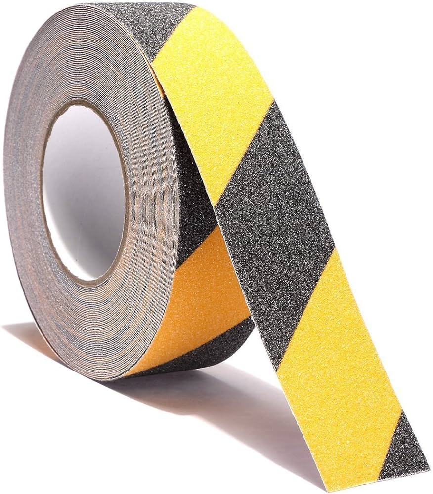 Anti slip tape 1" x 18 meters black & yellow