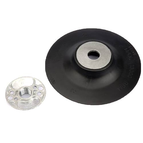Plastic backing pad with arbor hole 6" x M14