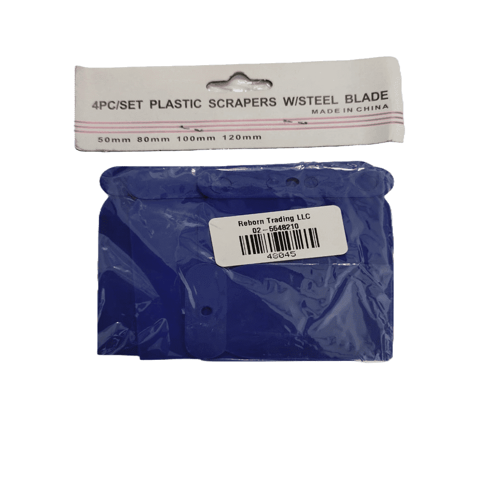 Plastic scraper 4pcs per pkt