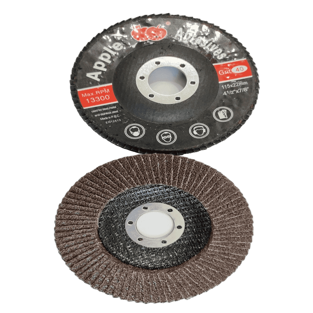 Flap disc 4.5" x 40g Apple