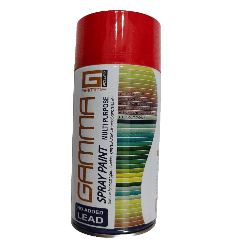 Gamma Spray paint red