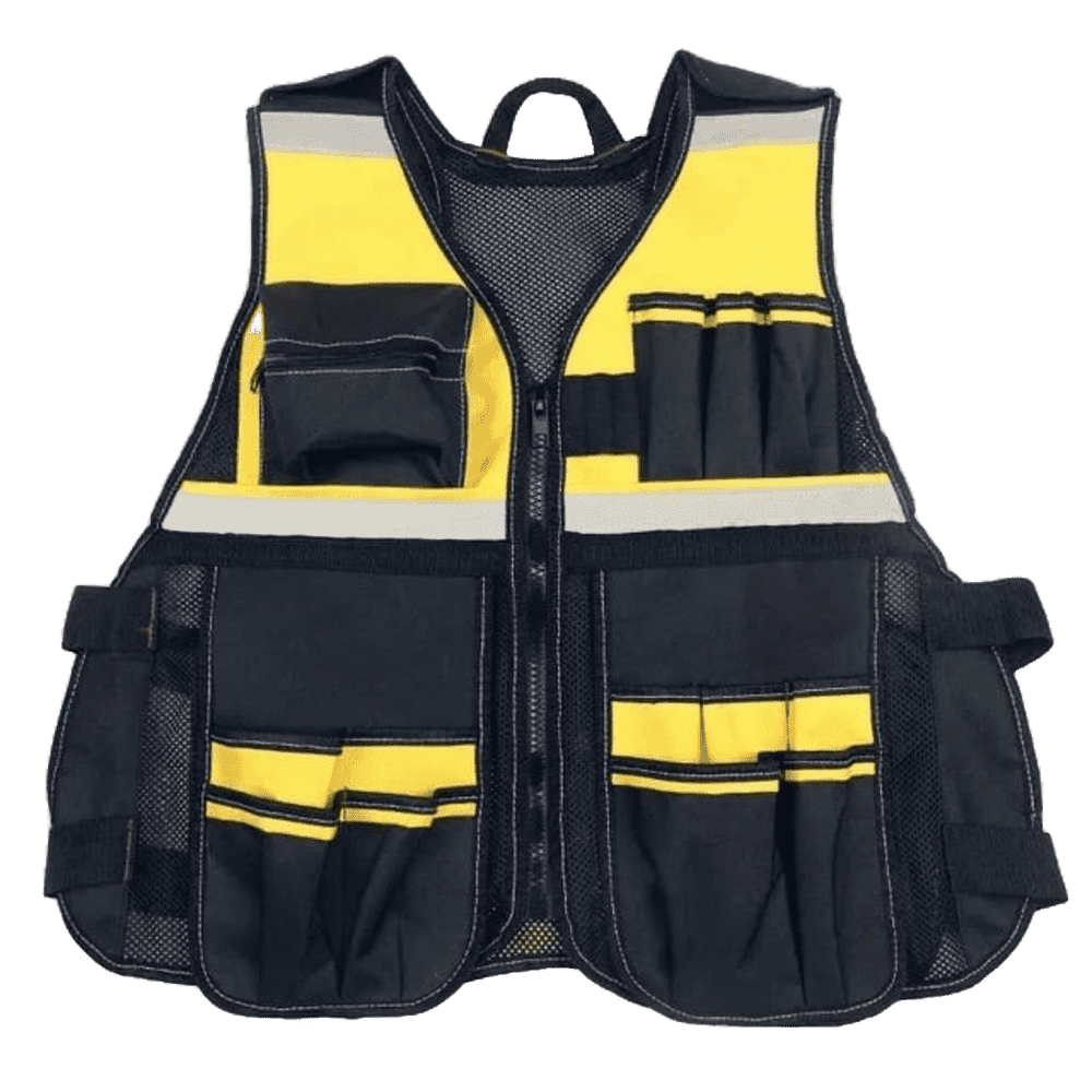 Tools safety vest black & yellow