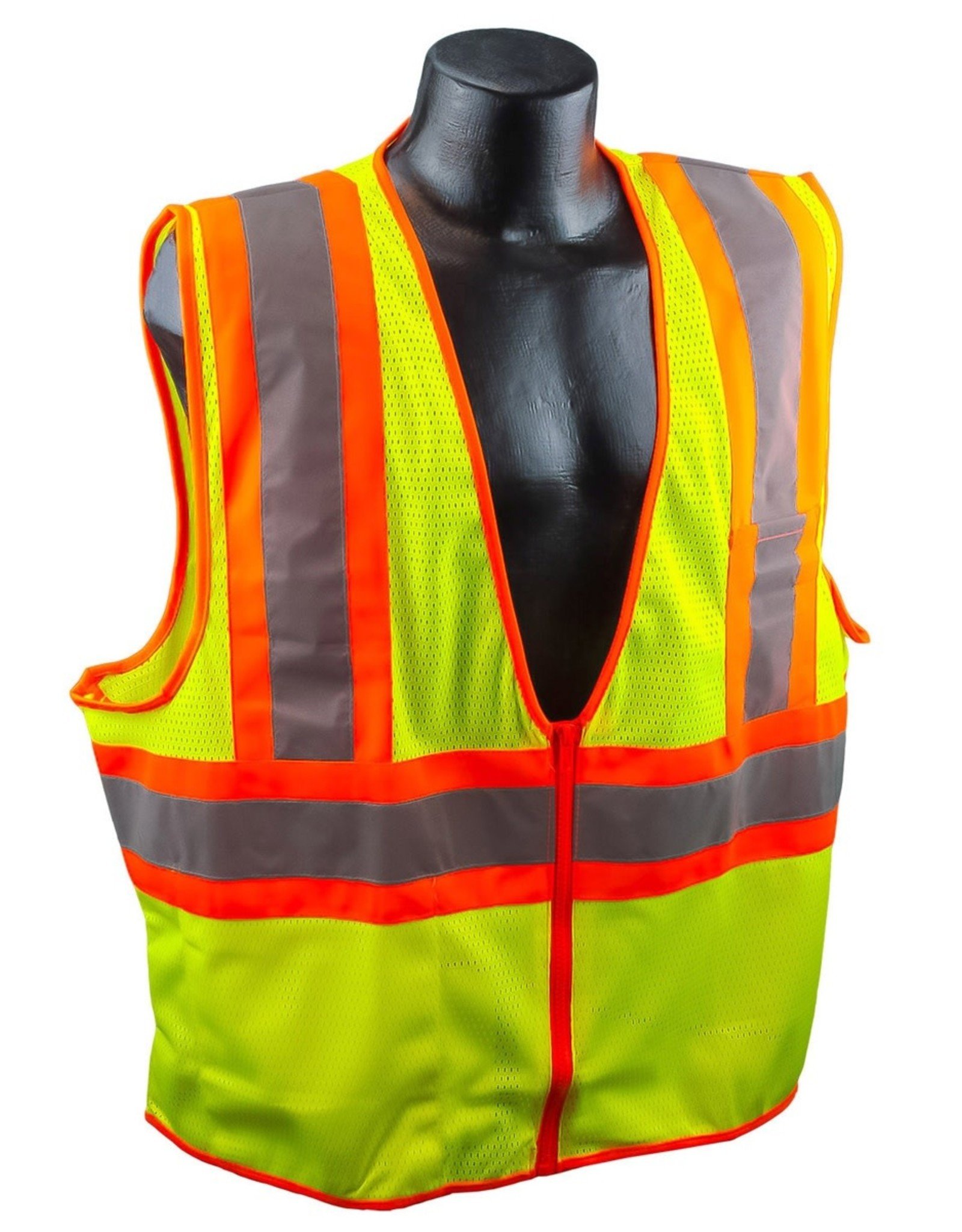 Reflective safety vest yellow orange 3xl