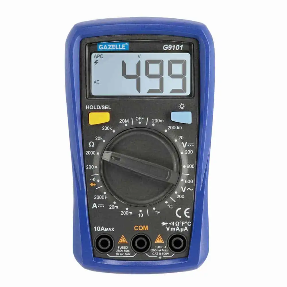 G9101 Palm Size Multimeter, 10A Gazelle