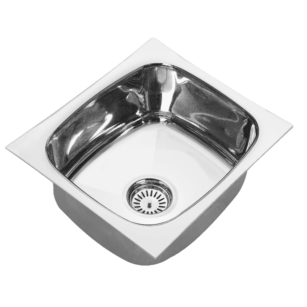 Double Bowl Kitchen Sink Stainless Steel 50CM x 50CM Chrome Finish