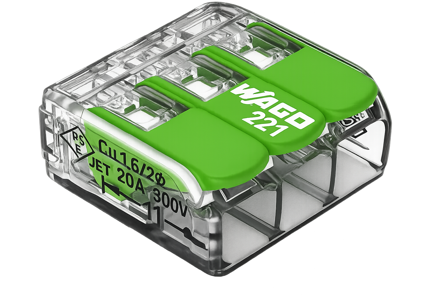 Splicing Connector with Levers Green Range